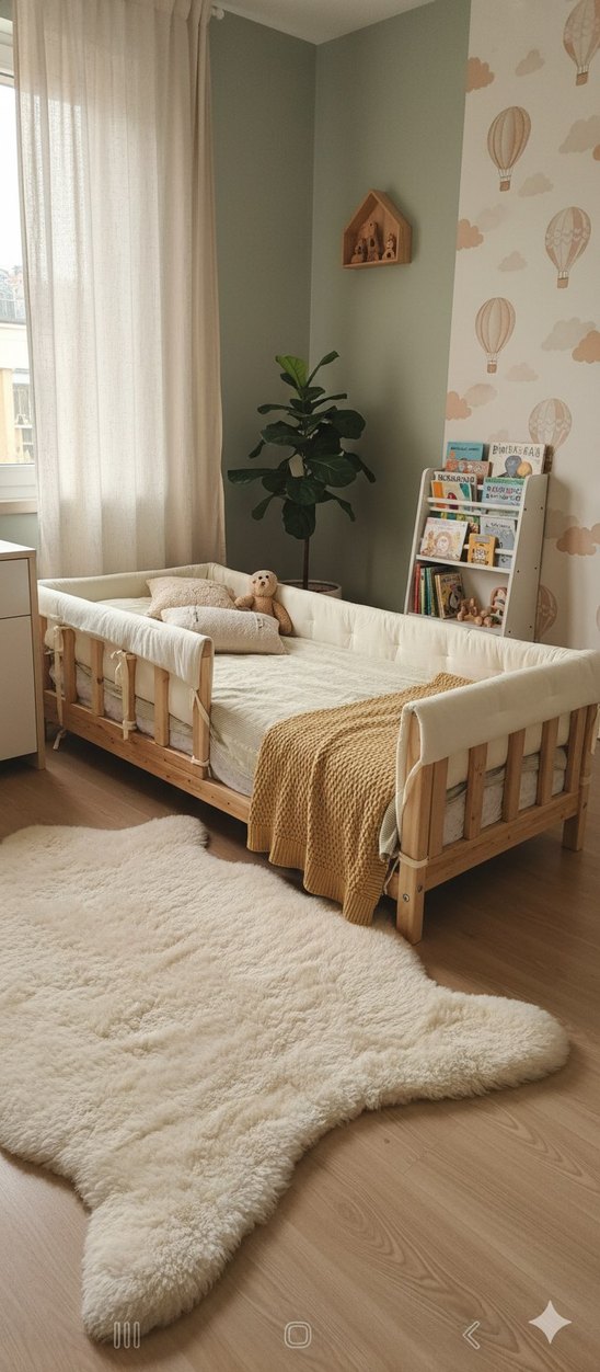 Beyaz Bebek Yatak Koruyucu Minder - Görsel 3