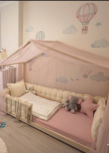 Bağcıklı Bebek Uyku Koruyucu Minder - Görsel 3