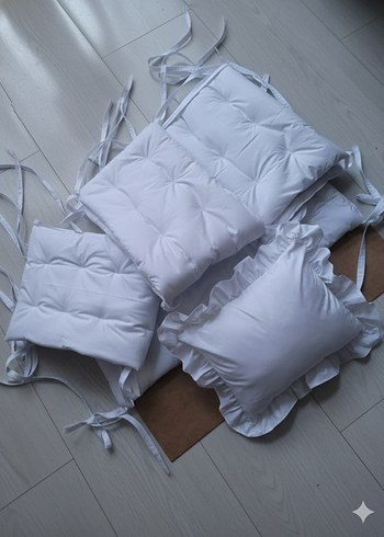 Bebek Beşik Kenar Koruyucu Beyaz renk - Görsel 5