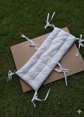 Bebek Beşik Kenar Koruyucu Beyaz renk - Görsel 4