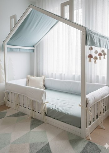 montessori yatak kenar koruma minderi - Görsel 4