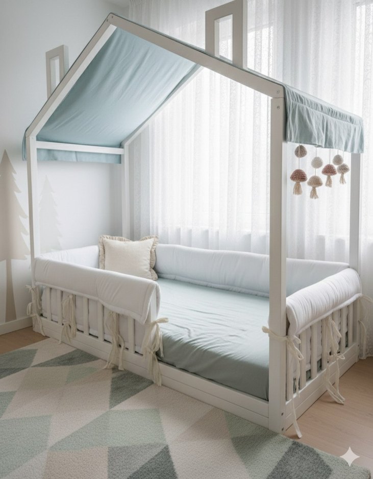 montessori yatak kenar koruma minderi - Görsel 4