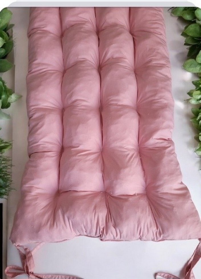 Pembe Pastel Sallanan Sandalye Minderi - Görsel 3