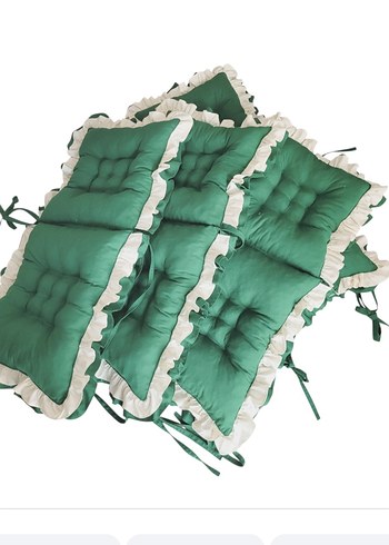 Yeşil Nakışlı Klasik Minder - Görsel 4