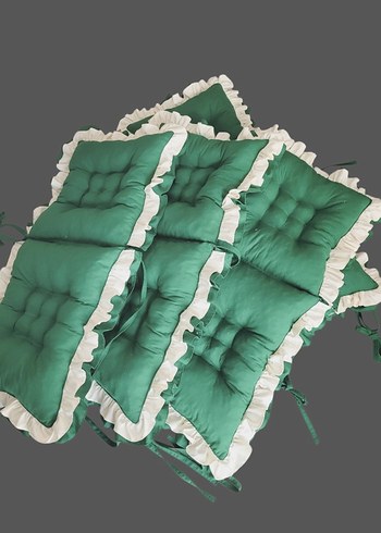 Yeşil Nakışlı Klasik Minder - Görsel 3