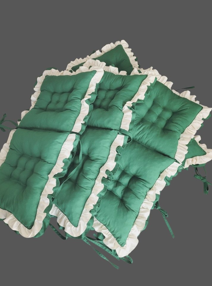 Yeşil Nakışlı Klasik Minder - Görsel 3