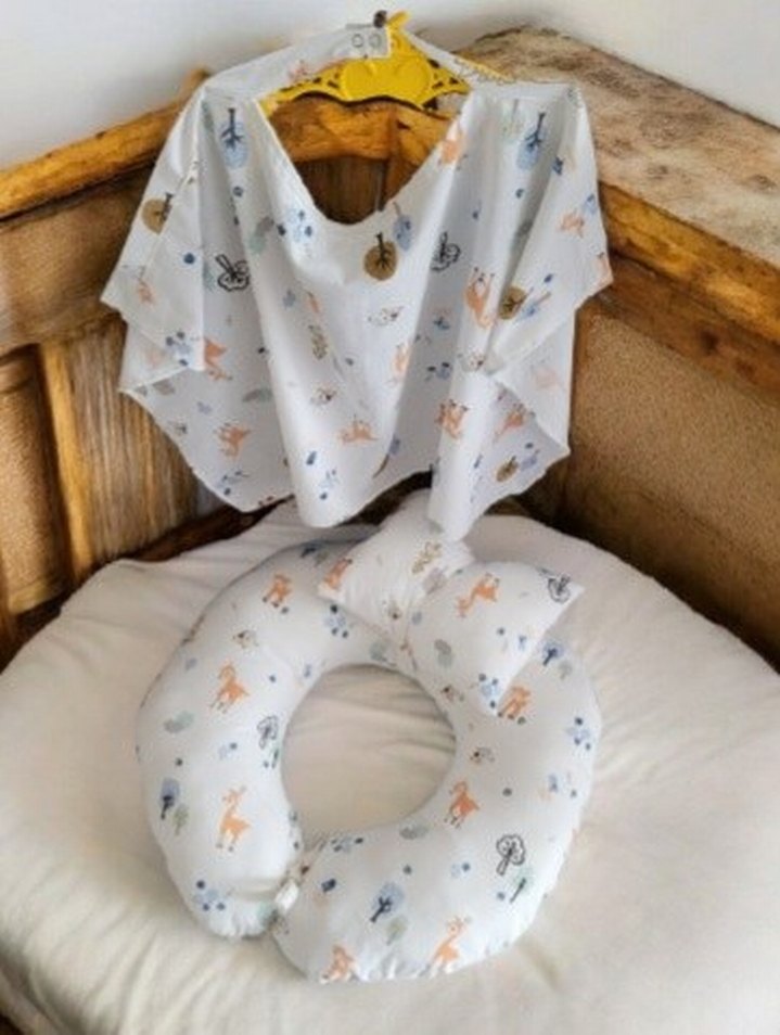 Bebek Desenli Emzirme ve Hamile Yastığı - Görsel 2