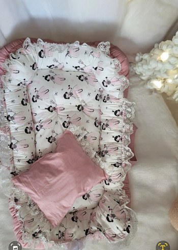 Pembe Desenli Bebek Yatağı - Görsel 7