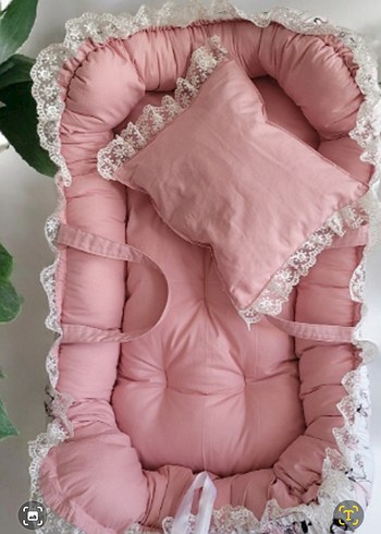 Pembe Desenli Bebek Yatağı - Görsel 3