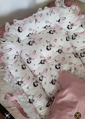 Pembe Desenli Bebek Yatağı - Görsel 5