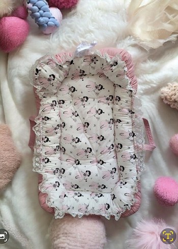 Pembe Desenli Bebek Yatağı - Görsel 2