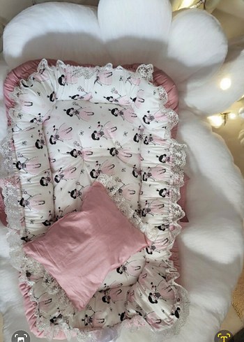 Pembe Desenli Bebek Yatağı - Görsel 4
