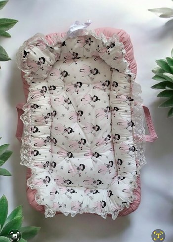 Pembe Desenli Bebek Yatağı - Görsel 6