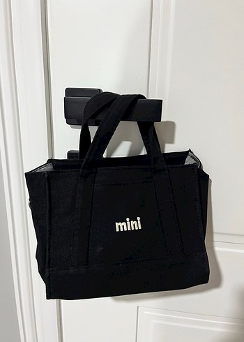 Siyah Mini Baskılı Yandan asmalı Kadın Çanta