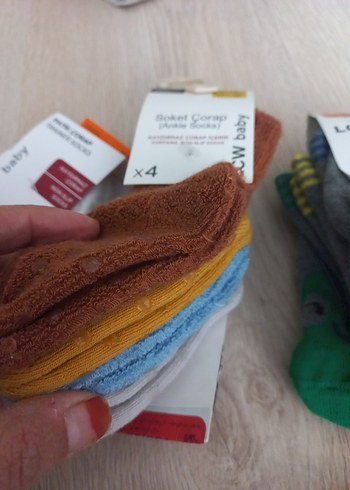 LC Waikiki lcw etiketli sıfır 3 çift havlu corap