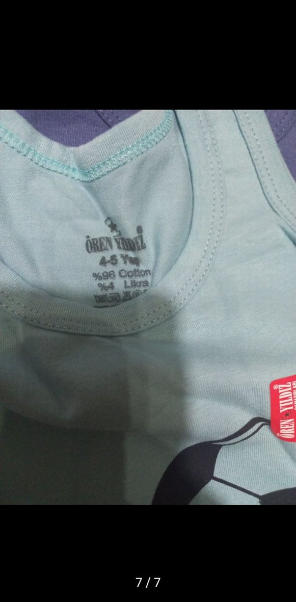 Erkek Çocuk Baskılı atlet Gri ve Mavi - Görsel 4