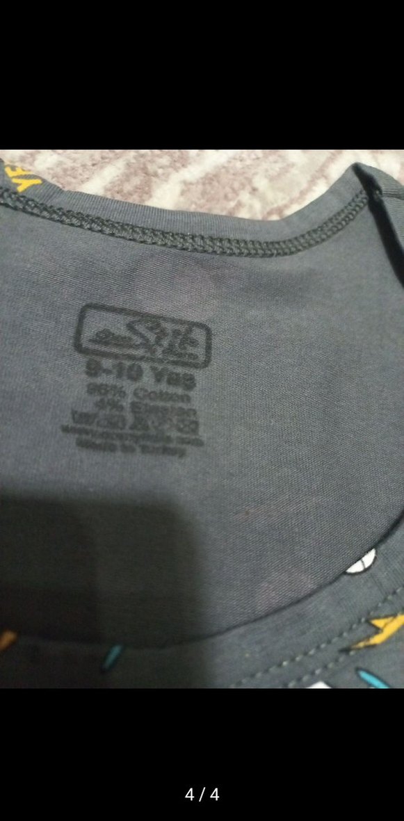 Çocuk atlet Çok Renkli 100de 100 pamuklu - Görsel 4