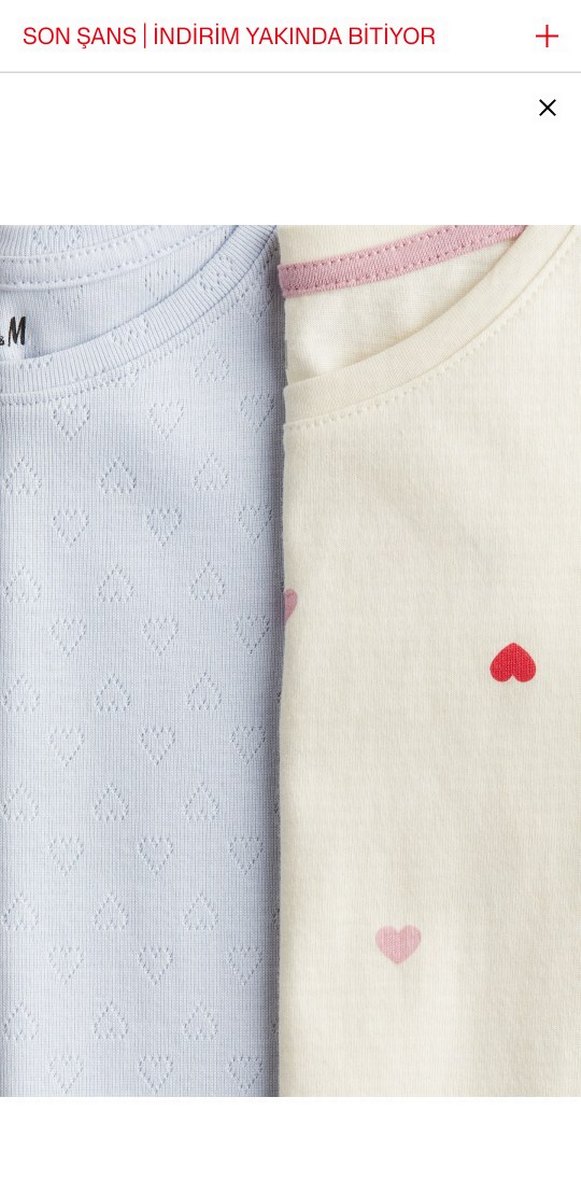 Çocuk Pastel Renkli Kalp Desenli Tişört 2'li - Görsel 2