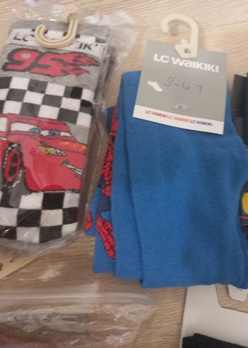 Gri Mini Erkek Çorap Seti 1 adet kilotlu corap - Görsel 3