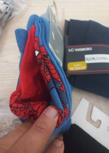 Gri Mini Erkek Çorap Seti 1 adet kilotlu corap - Görsel 4