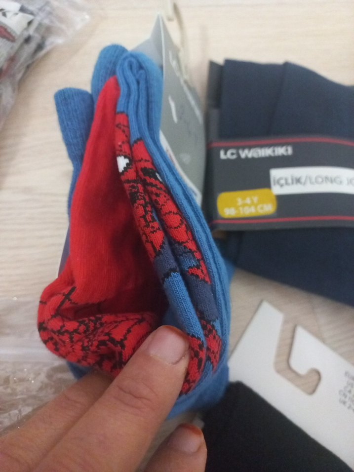 Gri Mini Erkek Çorap Seti 1 adet kilotlu corap - Görsel 4