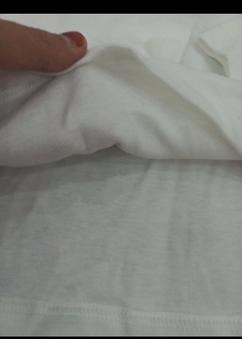 Kız Çocuk Beyaz Uzun Kollu Düğmeli Tişört - Görsel 3