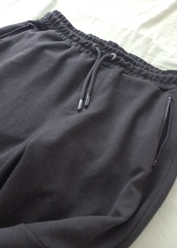 Siyah Rahat Kesim Kadın Eşofman Altı - Görsel 3