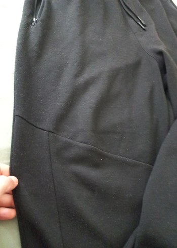 Siyah Rahat Kesim Kadın Eşofman Altı - Görsel 4