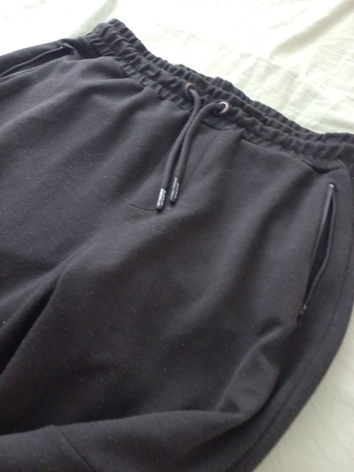 Siyah Rahat Kesim Kadın Eşofman Altı - Görsel 3