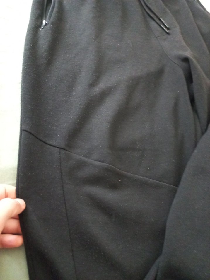 Siyah Rahat Kesim Kadın Eşofman Altı - Görsel 4