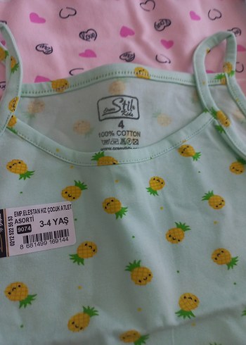 Çocuklar için Renkli Baskılı Atlet ve Külot Seti - Görsel 11