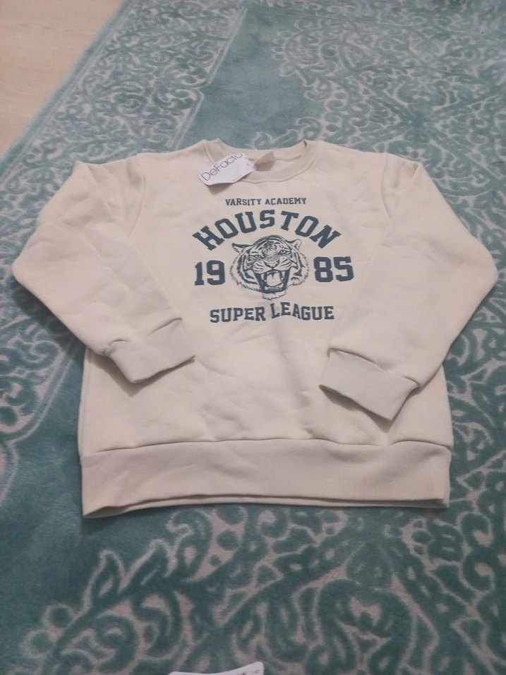 Gri Baskılı Erkek Sweatshirt ve Eşofman Takımı - Görsel 2