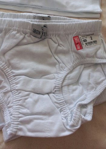 Diger Beyaz Çocuk Atlet ve Külot - Görsel 2