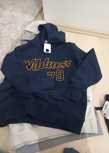 Gri Kapüşonlu Uzun Kollu Sweatshirt 1 adet - Görsel 4