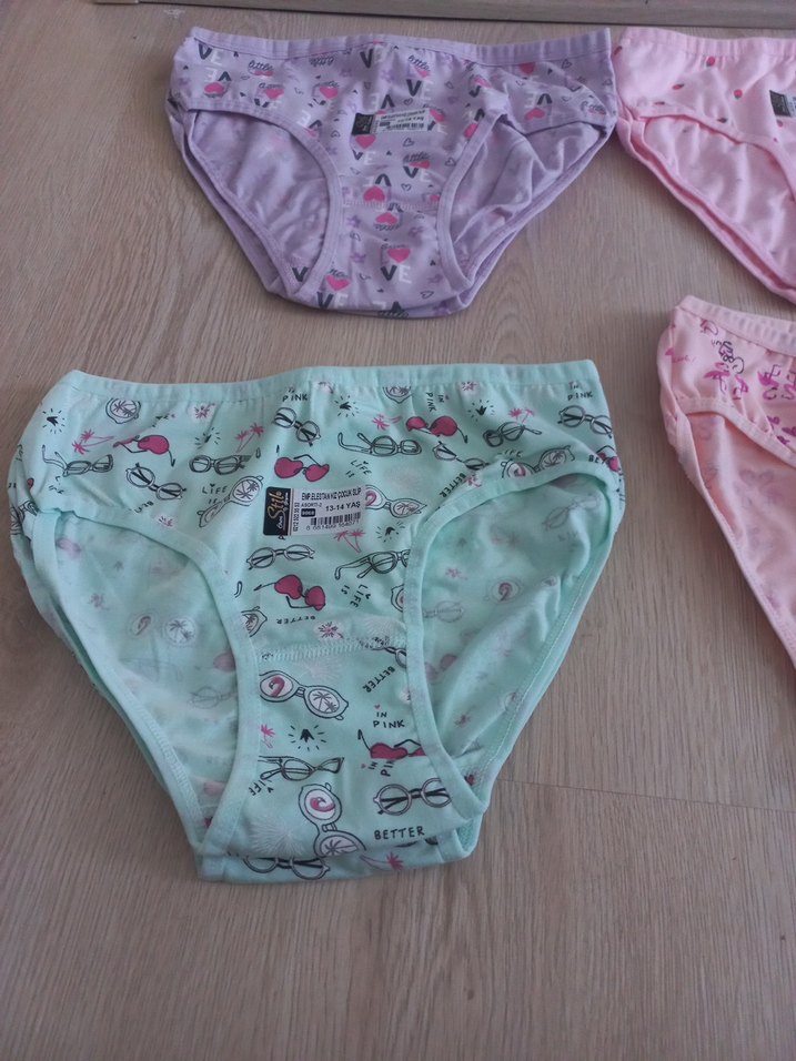 Nakışlı Pastel Mini Kadın Külot Seti - Görsel 2