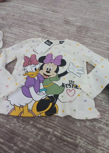 Kız Çocuk Baskılı Uzun Kollu Tişört - Görsel 4