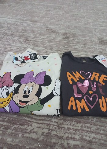 Kız Çocuk Baskılı Uzun Kollu Tişört - Görsel 10