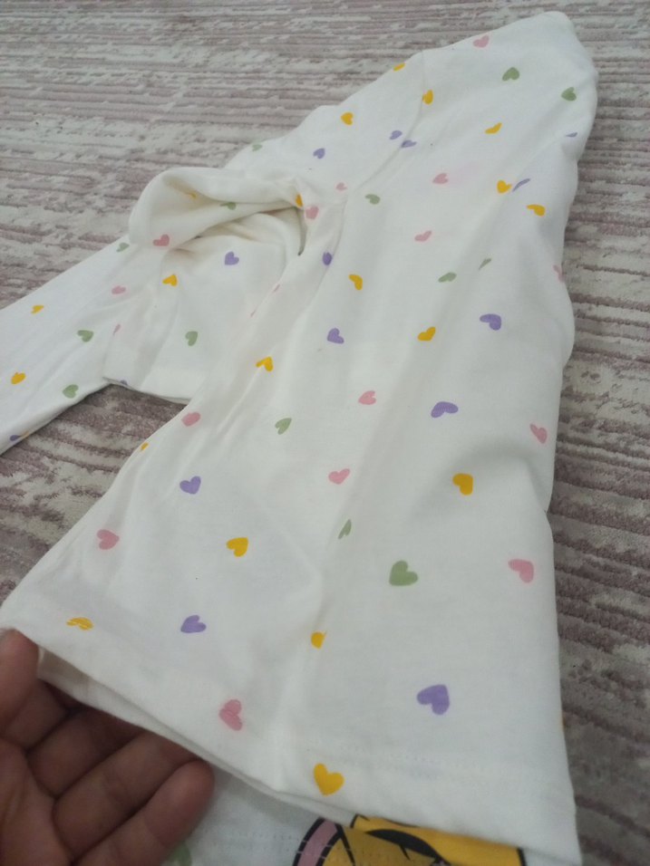 Kız Çocuk Baskılı Uzun Kollu Tişört - Görsel 2