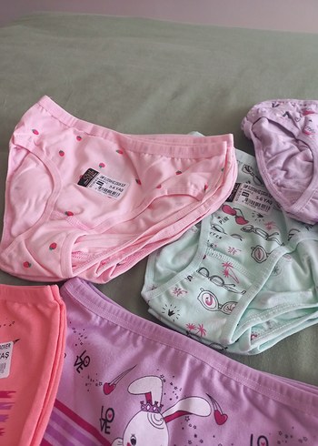 Nakışlı Pastel Renkli Çocuk Külotları - Görsel 5