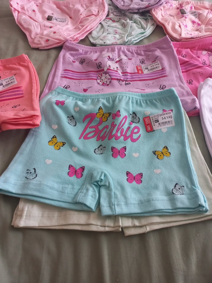 Nakışlı Pastel Renkli Çocuk Külotları - Görsel 4