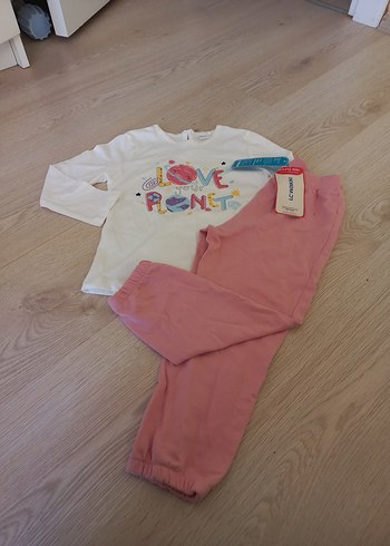 PONET Baskılı Pembe Bebek Takımı