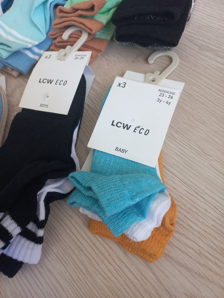 LC Waikiki Renkli Kız Çorapları Seti 3 cift - Görsel 2