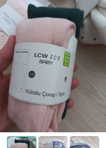 LC Waikiki Lcw Eco Baby 2li Bebek Tayt Corap Seti