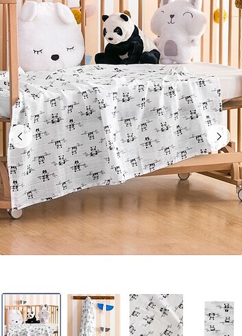 Lcw etiketli sıfır 90,110 ebatlarında müslin pamuklu - Görsel 4