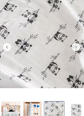 Lcw etiketli sıfır 90,110 ebatlarında müslin pamuklu - Görsel 5