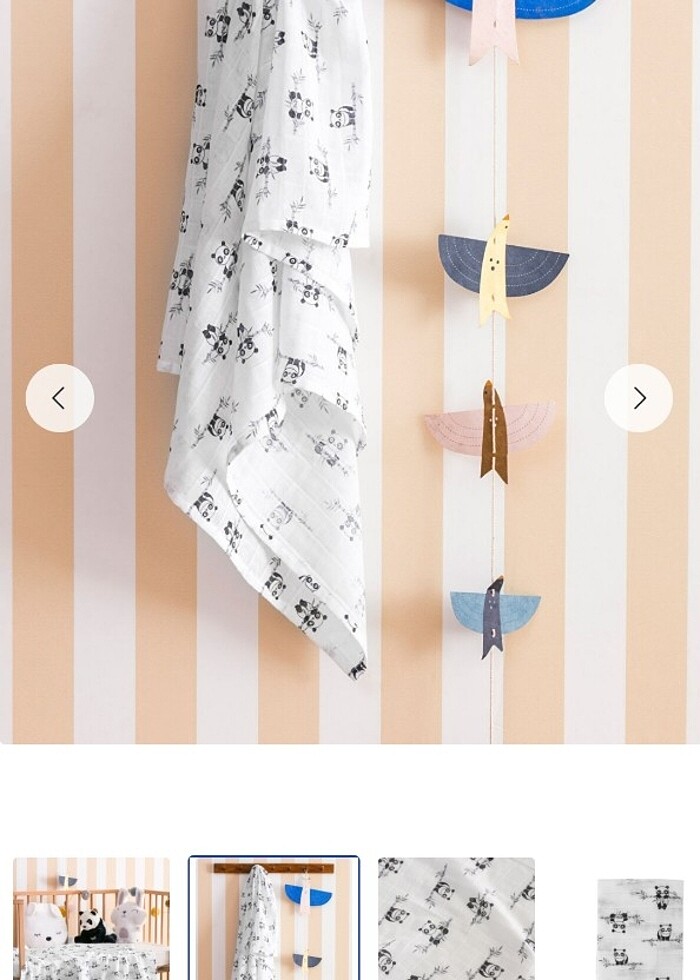 Lcw etiketli sıfır 90,110 ebatlarında müslin pamuklu - Görsel 3