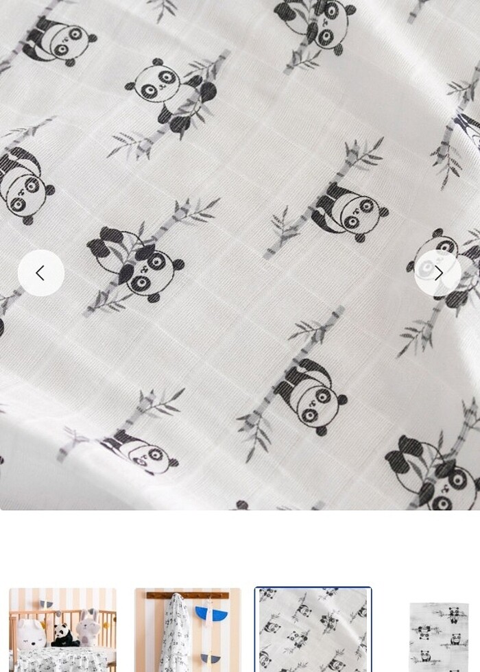 Lcw etiketli sıfır 90,110 ebatlarında müslin pamuklu - Görsel 5