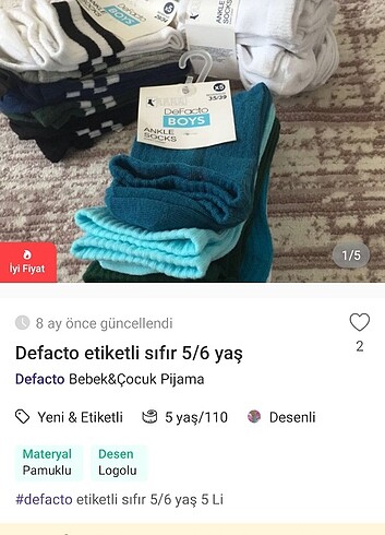 Lcw etiketli sıfır 3,4 yas - Görsel 8