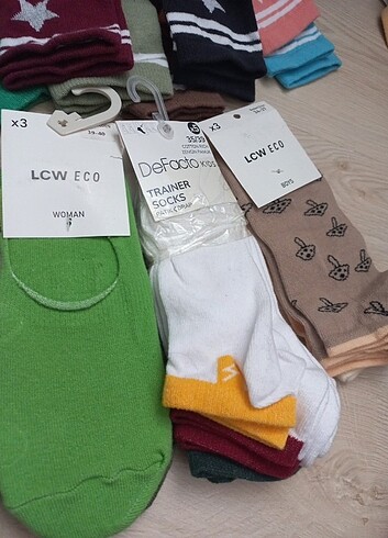 Lcw etiketli sıfır 35,39 no 3 çift corap - Görsel 5