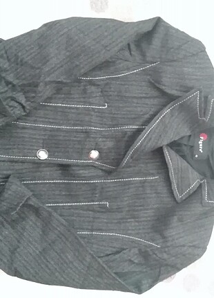 40 Beden gri Renk Bayan blazer ceket